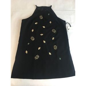 Victoria Beckham for Target Black Dress with Floral Embroidery